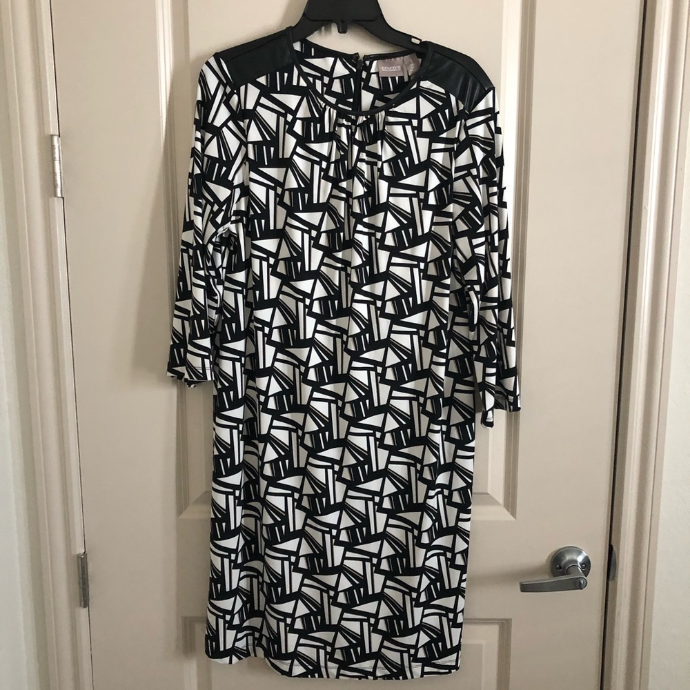 Chico’s Size 1 Print Geometric Pattern Dress